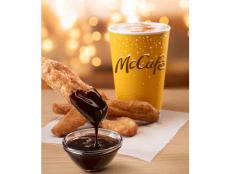 The chain is celebrating the season with a new Cinnamon Cookie Latte and Donut Sticks … with Chocolate Dipping Sauce.