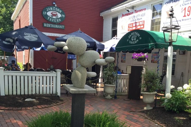 As one of the oldest operating taverns in Maine, Freeport’s Jameson Tavern is steeped in history. It’s even known as the “Birthplace of Maine,” as commemorated by a plaque that was donated by the Daughters of the American Revolution. The building was first the family home of Dr. John Anglier Hyde before Captain Samuel Jameson and his wife took it over in 1801. For the next two decades, it was a well-known meeting place for prominent businessmen and luminaries such as the poet Henry Wadsworth Longfellow. Its taproom also earned a reputation for its convivial atmosphere and fine spirits. These days, spirits aren’t only of the quaffable variety. There have been sightings of a tall gentleman in a top hat, the trail of a little girl’s dress disappearing around the dining room corners and objects falling off the counter. You never know when you might encounter something off-kilter, but you can always count on a taste of super fresh Maine seafood. There’s the daily lobster roll and clam chowder special, a lobster stew — which Bobby Flay has called one of the best he’s ever tasted — as well as the lobster-studded Down East fondue.