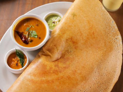 Classic Masala Dosa with Coconut Chutney