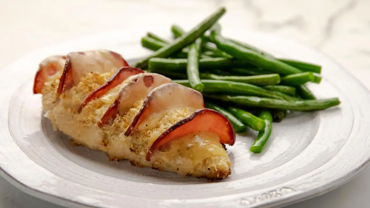 Ree Drummond's Hasselback Chicken Cordon Bleu