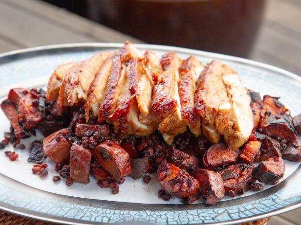 Harissa and Pomegranate Lacquered Turkey image