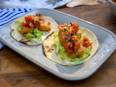 Easiest Fish Tacos, Red Rice and Black Beans