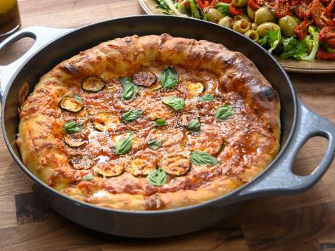 PepperNOni Pizza and Antipast-NO Meat Salad
