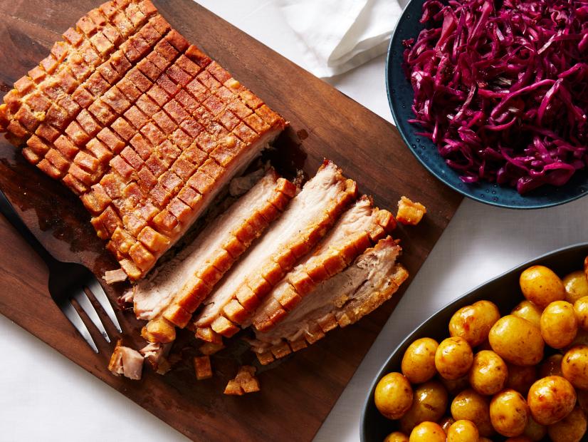 This is the receipe for Crispy Pork Belly With Braised Cabbage and Potatoes