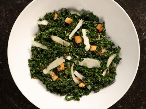 Kale Salad with Pancetta and Pecorino