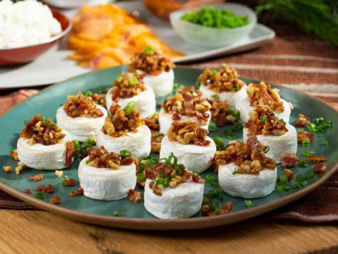 Maple, Walnut and Bacon Brie Bites