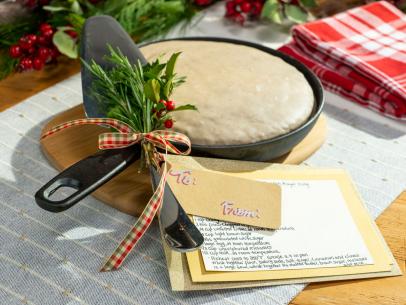 Skillet Gingerbread Cake with Eggnog Royal Icing