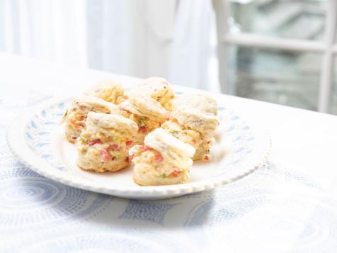 Country Ham Biscuits and Scallion-Pimento Cheese