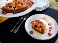 This cake is the perfect dessert right out of the oven and just as good toasted and served for breakfast the next morning. Great, juicy (ideally, seedless) grapes of any kind will work. Concords are stunning, for example.