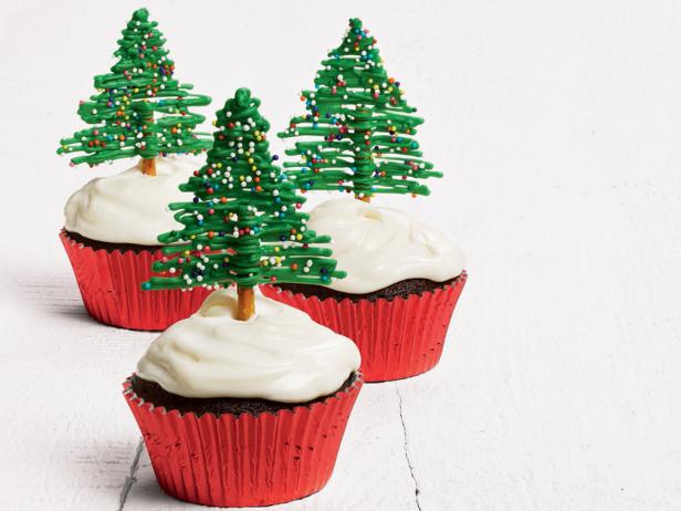 Christmas Tree Cupcakes Recipe | Food Network Kitchen | Food Network