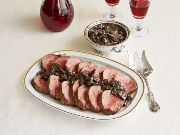 Filet Of Beef With Mushrooms And Blue Cheese Recipe Ina Garten Food Network