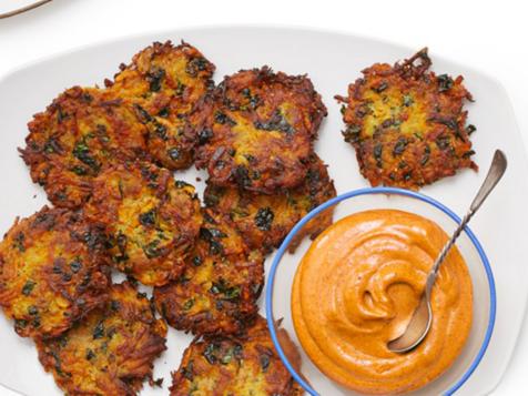 Sweet Potato–Kale Latkes