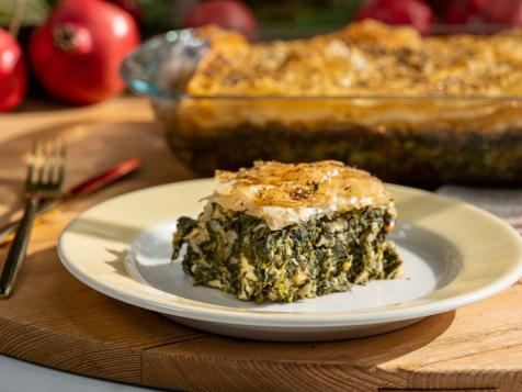 Spinach and Three Cheese Phyllo Pie
