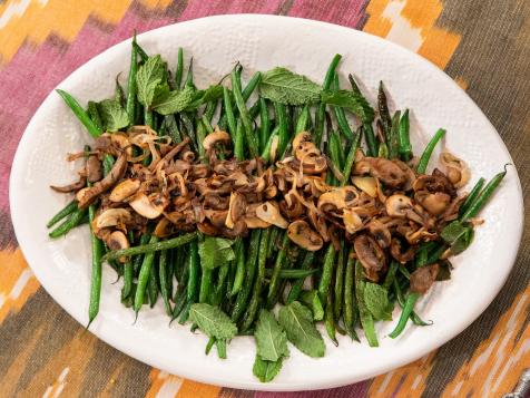 Sauteed Green Beans and Mushrooms