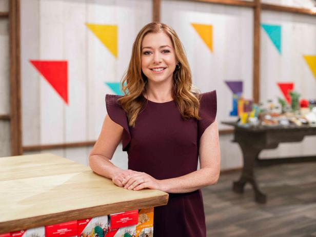 Host Alyson Hannigan, as seen on Girl Scout Cookie Championship, Season 1.