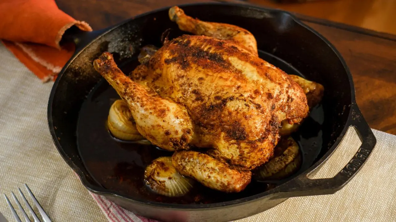 Spice-Rubbed Roast Chicken