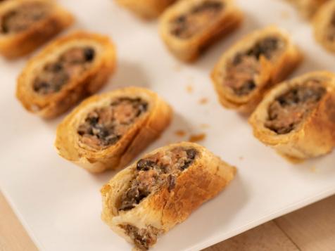 Sausage and Mushroom Strudels