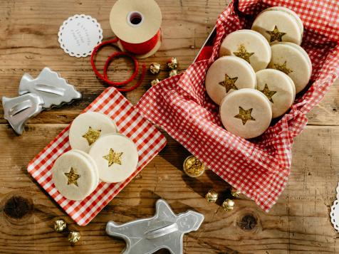 Pistachio Linzer Cookies