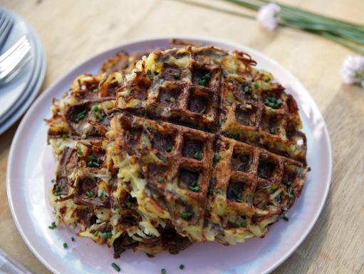 Corned Beef Hash Waffles Recipe | Molly Yeh | Food Network