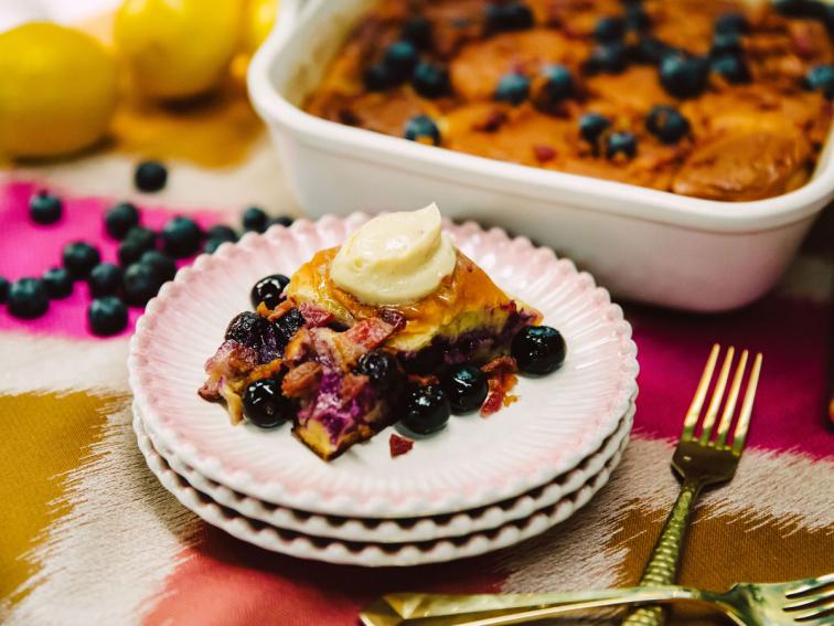 Lemon Blueberry French Toast Bake Recipe Jeff Mauro Food Network