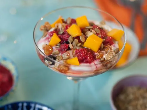 Sour and Sweet Yogurt Parfait with Stovetop Granola Recipe | Trisha Yearwood | Food Network