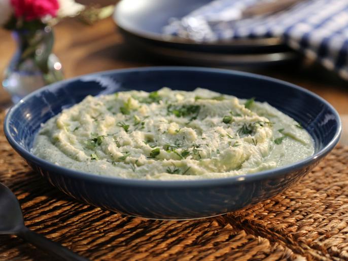 Herb Mashed Cauliflower Recipe Valerie Bertinelli Food Network