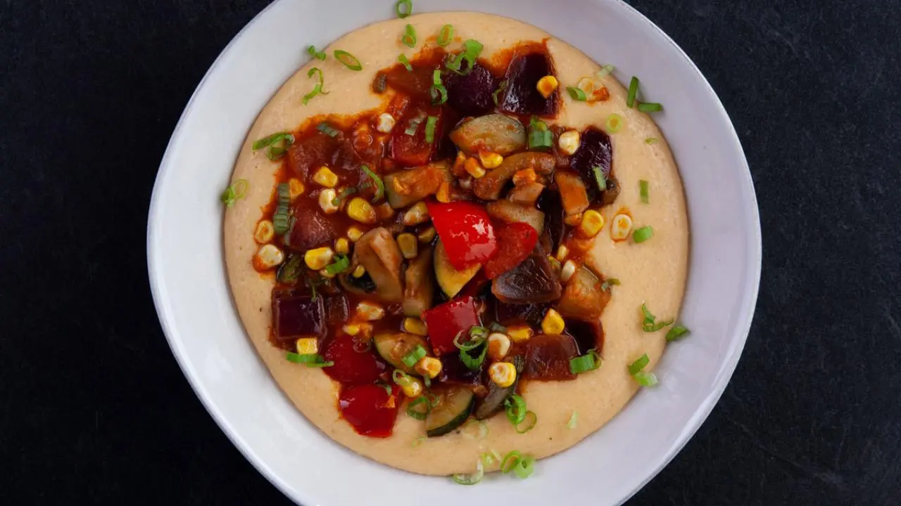 Cajun Veggies and Grits