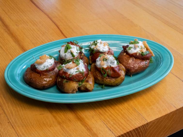 Lightened-Up Papas Bravas Recipe | Richard Blais | Food Network