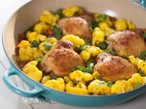 Bone Broth-Braised Turmeric Chicken with Veggies