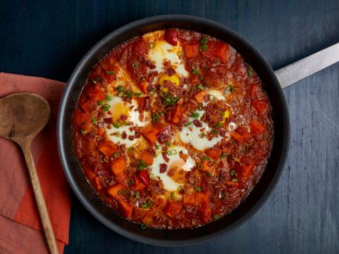 Whole30 Saucy Egg and Sweet Potato Hash