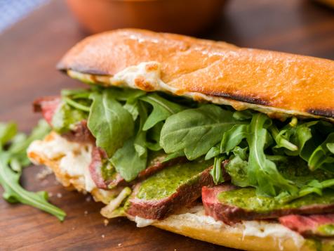 Steak Sandwich with Salsa Verde