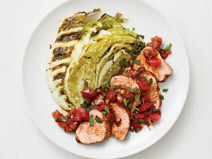 Pork Tenderloin with Roasted Cabbage Recipe Food Network Kitchen