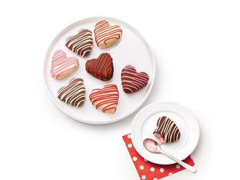 Chocolate-Covered Ice Cream Hearts