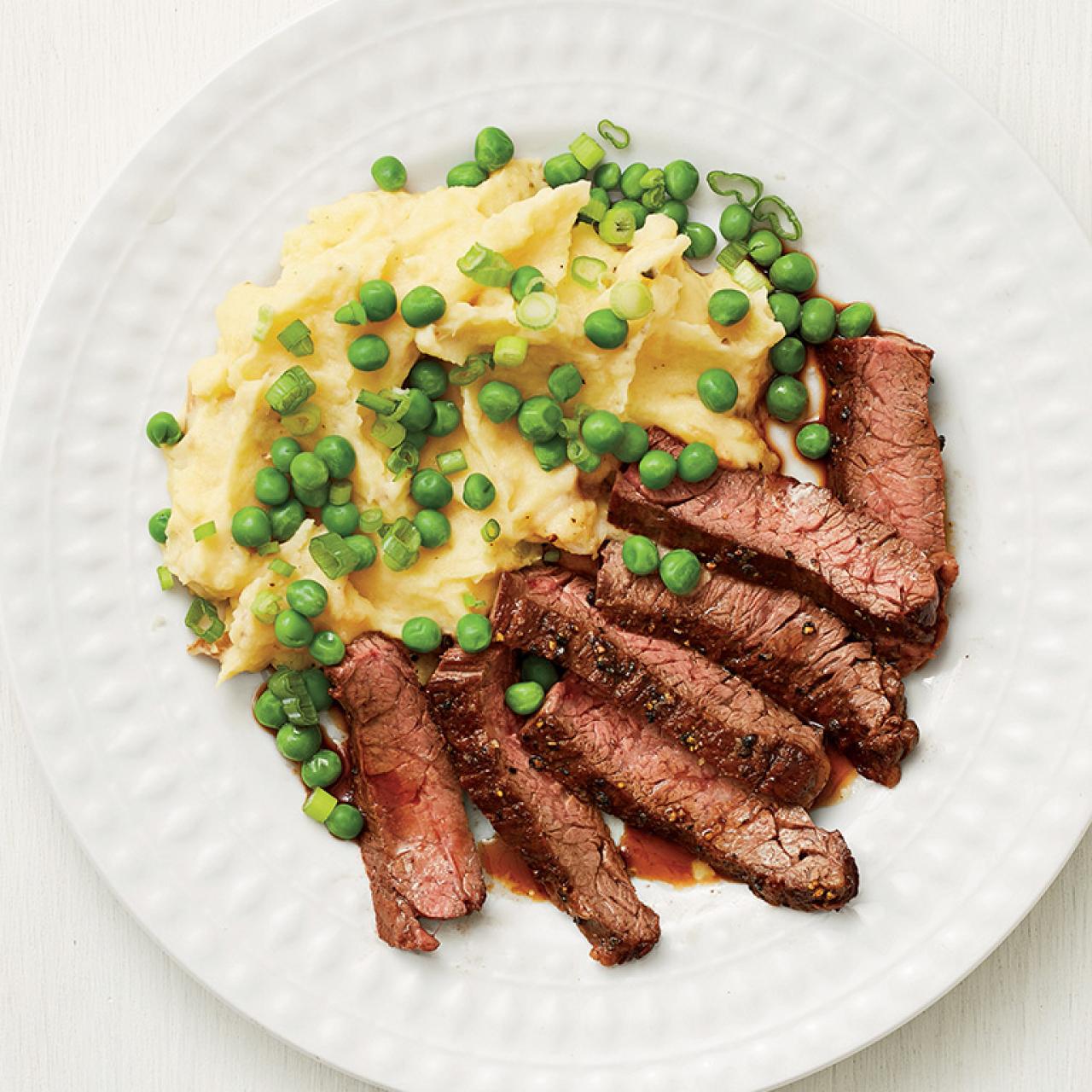 Skirt Steak With Cheesy Mashed Potatoes Recipe | Food Network Kitchen |  Food Network