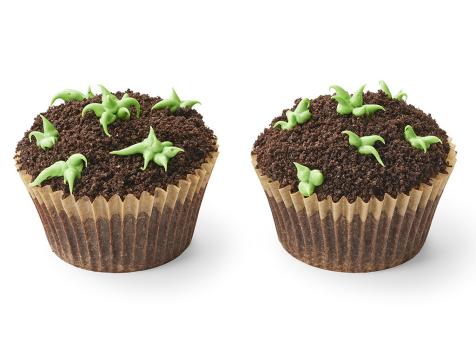 Sprouting Brownie Cupcakes