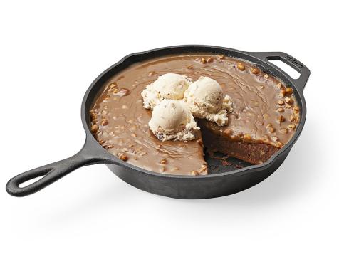 Toffee-Pecan Skillet Brownies