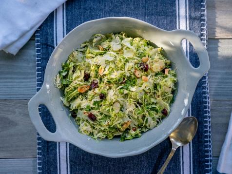 Shaved Brussels Sprouts Salad with Poppy Seed Dressing