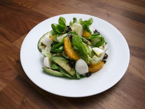 Cocoa Nib Vinaigrette and Salad