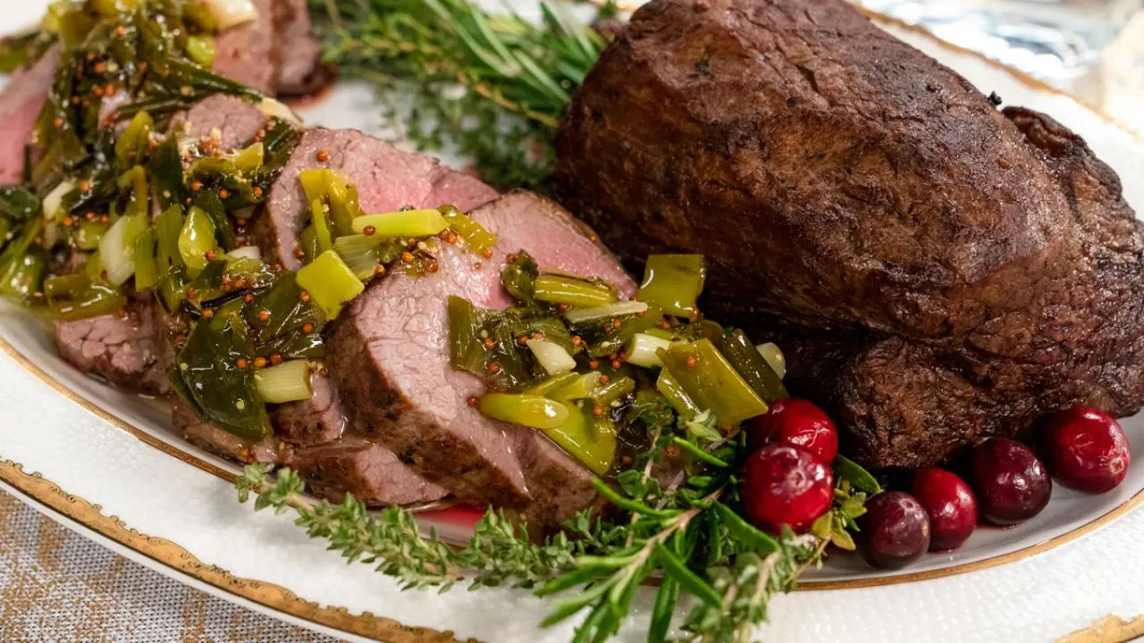 Beef Tenderloin with Scallion Salsa Verde Recipe | Giada De 