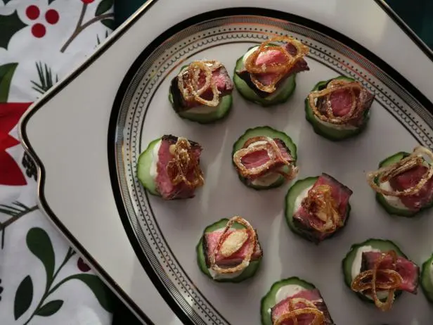 Soy-Glazed Rib-Eye Bites Recipe | Valerie Bertinelli | Food Network