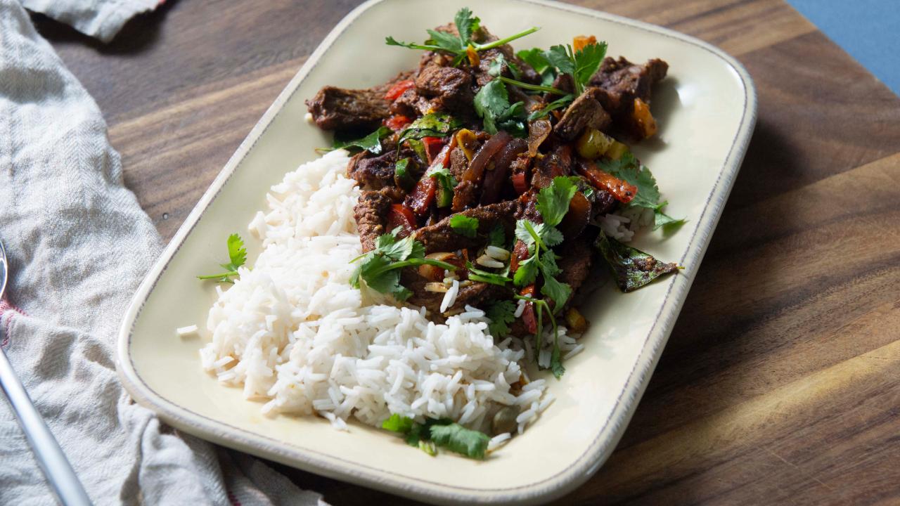 Indian Beef Flank Steak & Rice