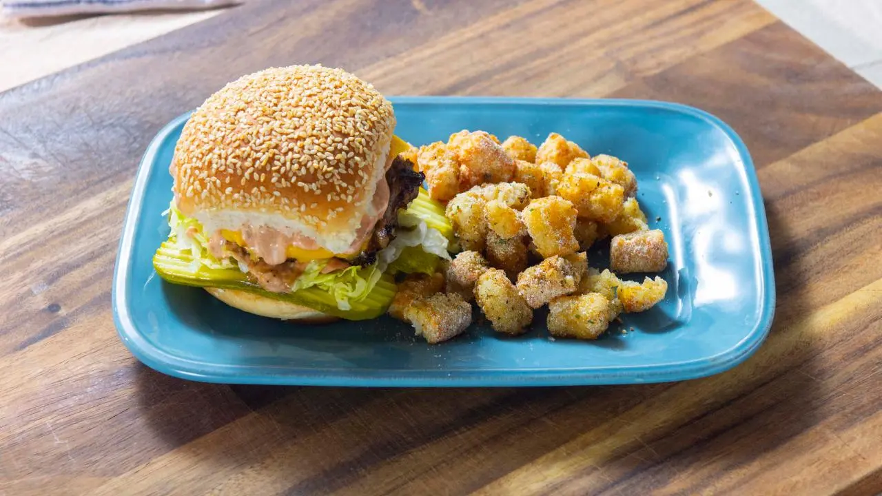 Oklahoma-Style S'mack Burgers with Ranch-Flavored Tater Tots