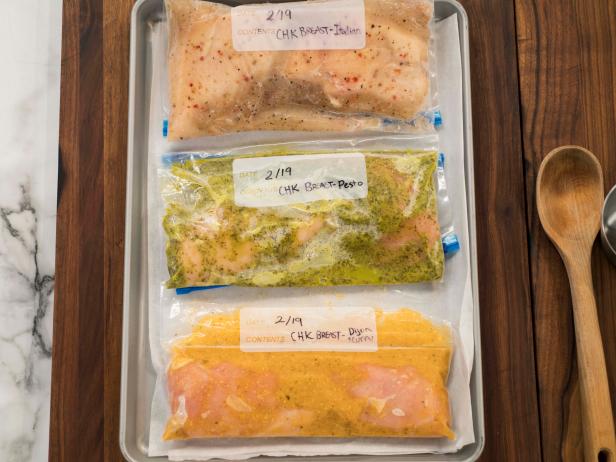 Jeff Mauro shares how to freeze chicken in marinades to save prep time, as seen on Food Network's The Kitchen