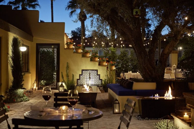 Bespoke Inn lives up to its name with a distinctive charm that's equal parts bed-and-breakfast and boutique hotel. Located in the Arts District in the heart of downtown Scottsdale, it offers a respite from a day of gallery and art-museum hopping with dinner at its restaurant Virtú Honest Craft. Chef-Owner Gio Osso has earned a local reputation and national recognition for his unique Italian-meets-Southwest cooking. The menu changes as frequently as four times a week, but look for creative dishes such as licorice-root-rubbed orata with mushrooms and edible flowers, or mesquite gnocchi with local hen confit, currants and tobacco molasses. Also a winner? Anything made with Arizona peaches from Osso's own backyard. He's also been known to go all out for holiday celebrations, as with an all-chocolate menu for Valentine's Day, with dishes such as a rosemary-smoked steak crudo with white chocolate labneh and Gaeta cocoa oil. If you want to ball out and really unleash the chef's creativity for a one-of-a-kind meal, book the Penthouse suite and reserve a private dinner prepared by Osso. For further foodie fun, grab one of the hotel's bikes and explore nearby Old Town, with notable stops on opposite ends of the spectrum including classic dive bar The Rusty Spur and posh dinner spot The Mission.