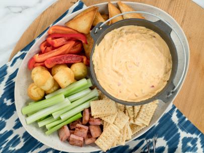 Katie Lee makes Pimento Cheese Fondue, as seen on Food Network's The Kitchen