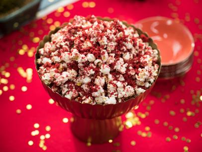 Sunny Anderson makes "Red Carpet" Red Velvet Popcorn, as seen on Food Network's The Kitchen