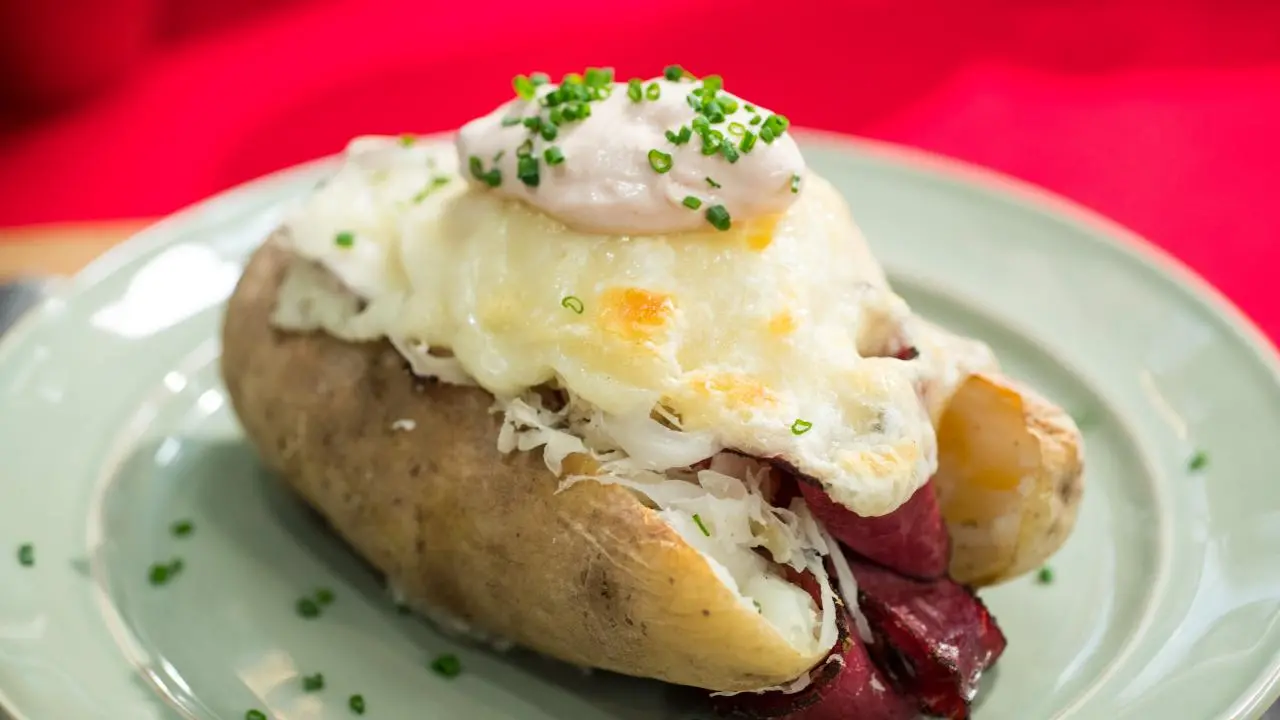 Reuben Loaded Baked Potato