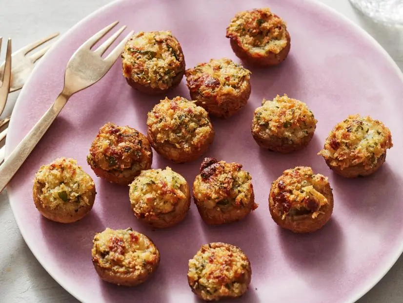 Food Network Kitchen’s Air Fryer Stuffed Mushrooms, as seen on Food Network.