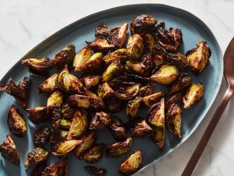 Food Network Kitchen’s  Air Fryer Brussels Sprouts, as seen on Food Network.