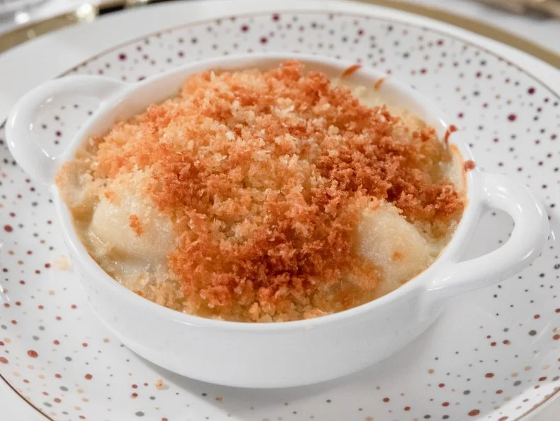 Giada's Baked Gnocchi with Gogonzola Cream, as seen on Giada Entertains, Season 4.